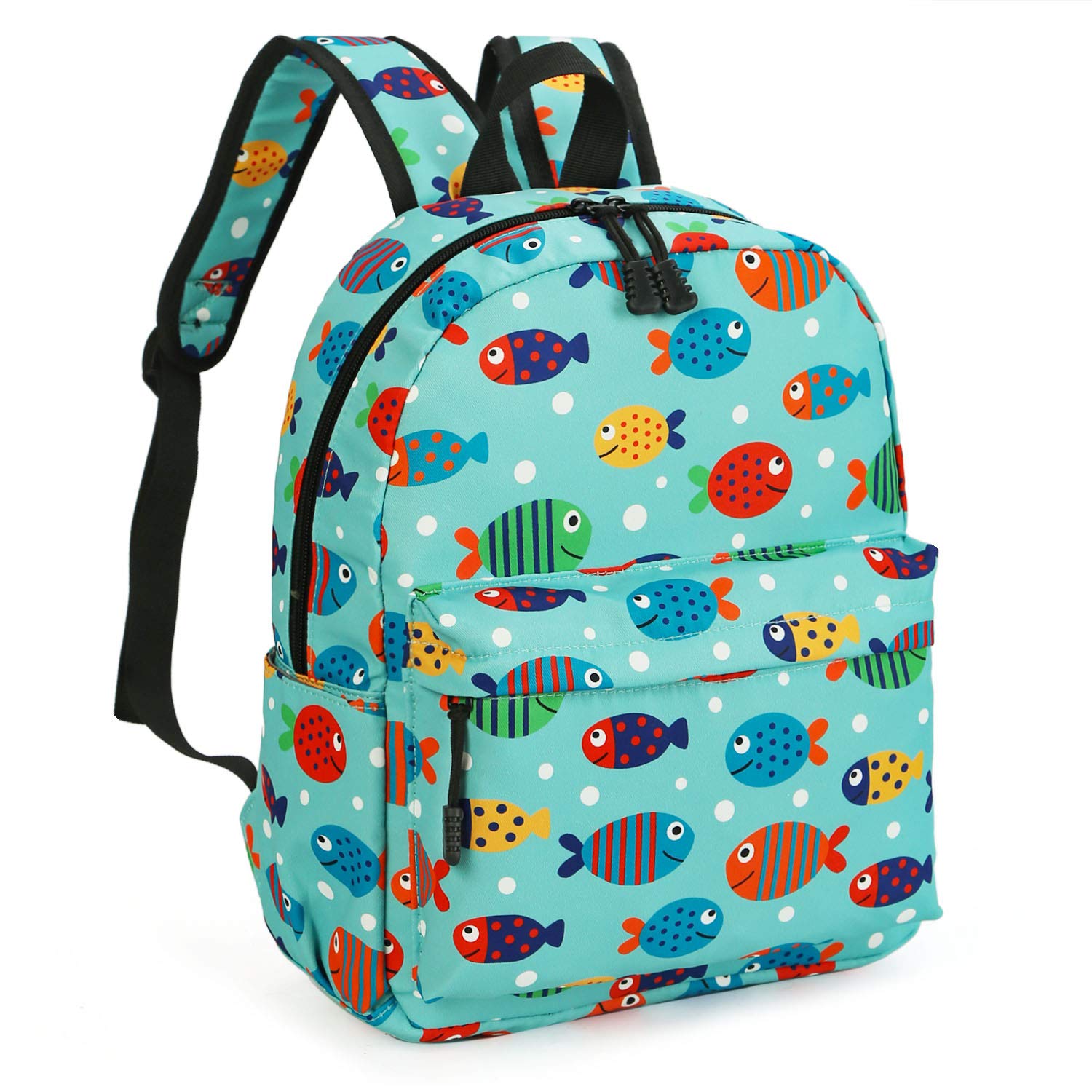 Zicac Kid Book Backpack Baby Child School Bag Kindergarten Canvas Daypack Cartoon Coin Purse (Green) โ image 1