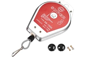 MECCANIXITY Retractable Spring Balancer Tool Holder Hanging Equipment 1.1-3.3lbs (0.5-1.5kg) Red for Assembly-line with Fitti