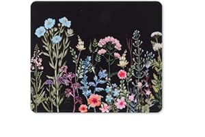 iCasso Pattern Design Mouse Pad with Stitched Edges, Comfortable Lycra Surface and Non-Slip Rubber Base, Waterproof Coating M