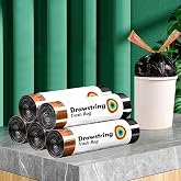 funest Drawstring 4 Gallon Trash Bags, 75 Count | | Compostable Unscented Garbage Bag Liners for Bathroom Wastebaskets, Bedrooms, Living Rooms &amp; Kitchen Compost Bins