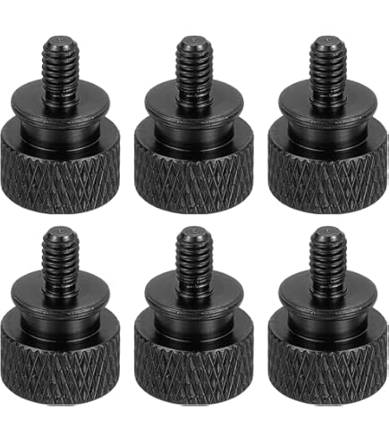 Vis Moletées Uxcell – Tête Plate Inox M4 X 8mm – Lot De 10 Pour PC Et Bricolage