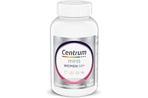 Centrum Minis Silver Women's Multivitamin for Women 50 Plus, Multimineral Supplement with Vitamin D3, B Vitamins, Non-GMO Ingredients, Supports Memory and Cognition in Older Adults - 280 Ct