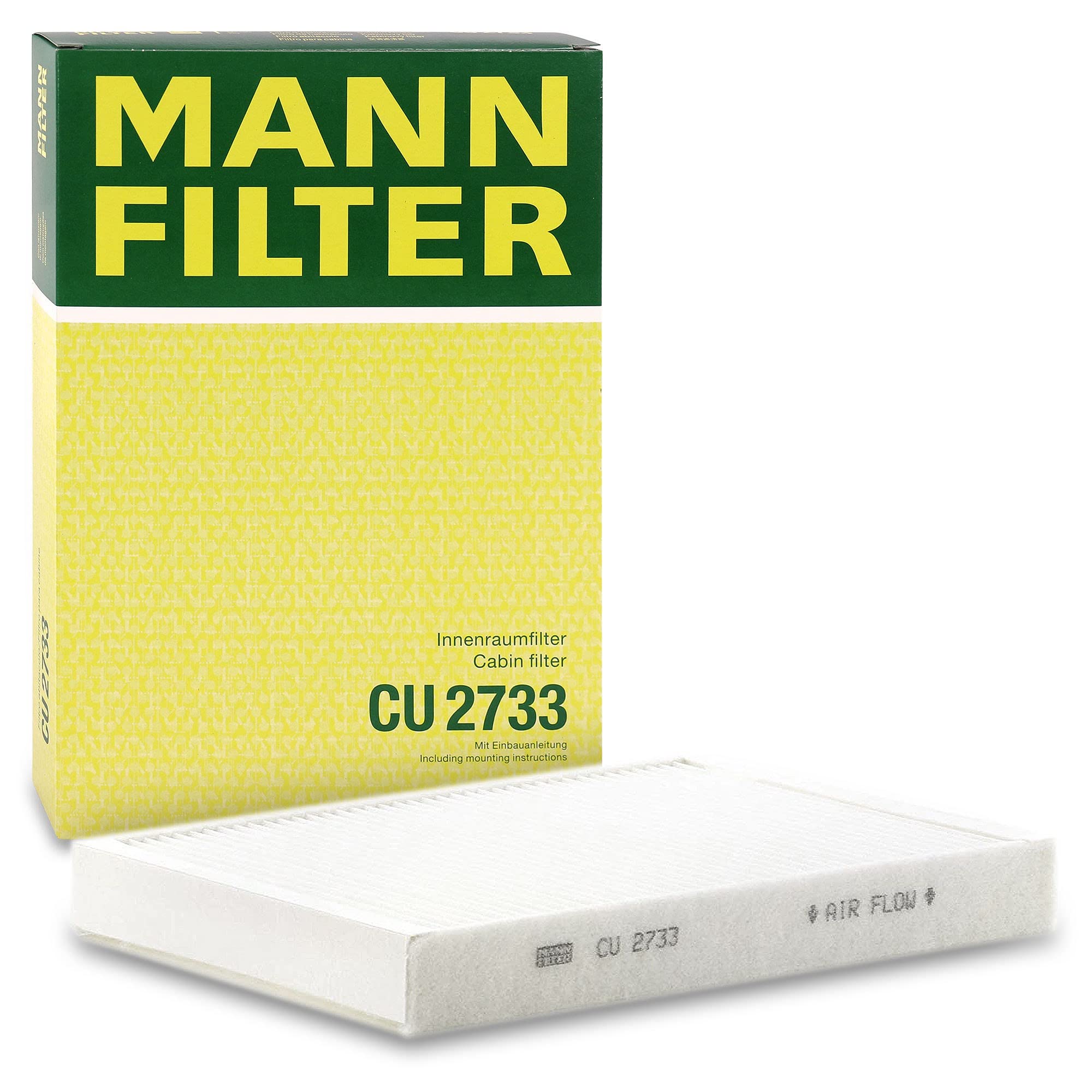 MANN-FILTER CU 2733 Cabin Air Filter - for Cars + Transporters