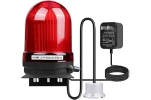 SEKELO Sump Pump Alarm, High Water Leak Detection, with 110dB Loud Alarm and LED Indicator, 5ft Probe Cable, Suitable for Indoor/Outdoor Systems in Basements, Septic Tanks, and Sumps