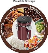 Coffee Gator 900 mL Airtight Canister with CO2 Valve Date Tracker view 7