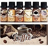 SNOWSEN Coffee Fragrance Oil Set, Premium Essential Oils for Diffusers for Home, Blueberry Muffin, Café Mocha, Hot Chocolate, Coffee and More, Candle Scents for Candle Making, DIY Soaps, Aromatherapy