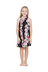 Matching Hawaiian Luau Mother Daughter Halter Dress