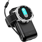 Portable Watch Charger, 6000mAh 2 in 1 Portable Charger for Galaxy Watch 8/8 Classic/7/Ultra/6/6 Classic/5 Pro/5/4/3/Active 2, for Galaxy S25 Ultra/S24 Ultra/Z Fold7/Z Flip7/S23/S22/S21