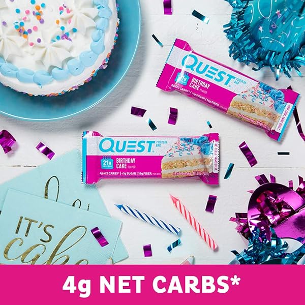 QUEST NUTRITION BIRTHDAY CAKE PROTEIN BAR, 2.12 OZ