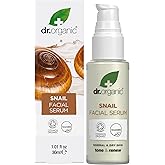 Dr. Organic Snail Gel Facial Serum | Hydrates and Restores Skin, Reduces Fine Lines, Natural, Certified Organic, Paraben & SLS-Free, 30 mL / 1 fl oz