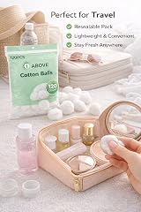 1ABOVE Pack of 120 Cotton Wool Balls Super Soft 100% Pure Cotton view 9