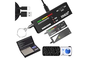 HMKIS Diamond Tester, High Accuracy Jewelry Diamond Tester＋200g/0.01g Mini Jewelry Scale＋ 60X Mini LED Magnifying, Profession