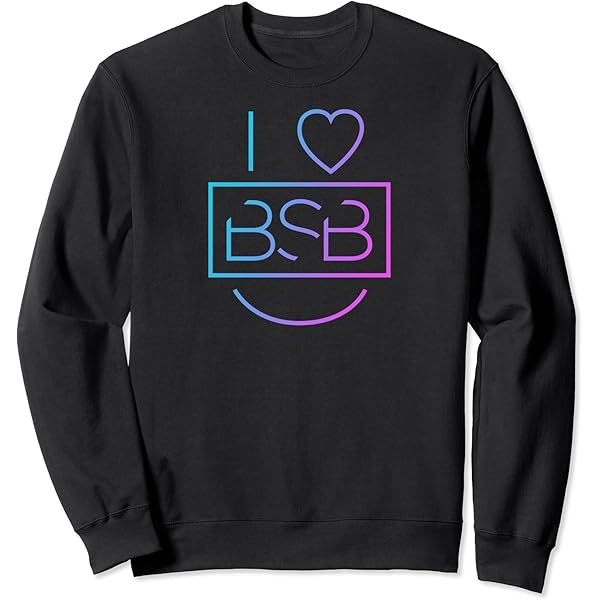 Amazon.com: Backstreet Boys – BSB Logo with Heart Sweatshirt