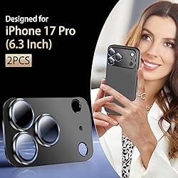 SiHPuoy 2 Pack Camera Lens Protector for iPhone 17