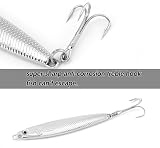 Dr.Fish Silver Minnow Spoon Lures Set of 3 60g Sea Fishing Tackle view 4
