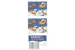 UNITED STATES POSTAL SERVICE Santa and Sleigh (Sheet of 20) First-Class Mail Forever Postage Stamps 2012 Scott 4712-4715