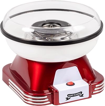 Gadgy Retro Candy Floss Cotton Maker Machine Kids Adults Sugar Candies 500W Red