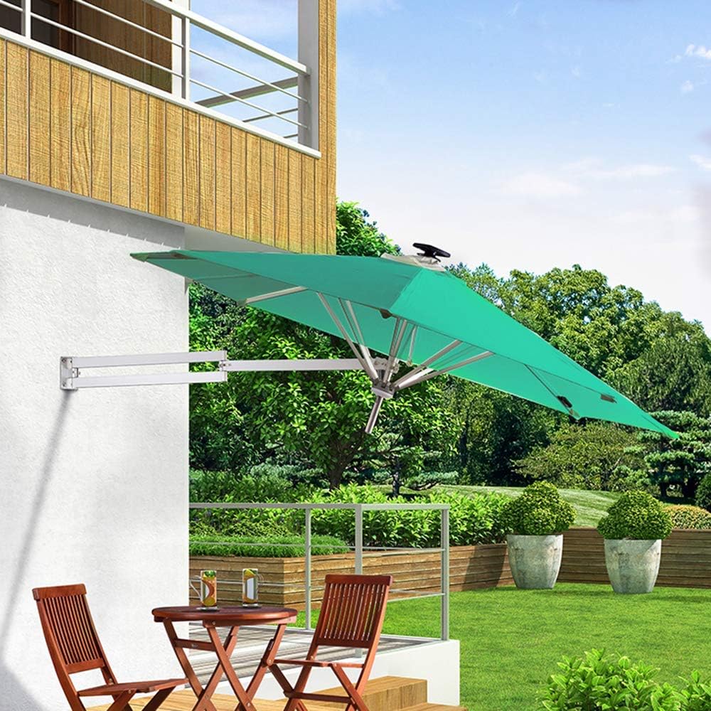 Regenschirme Wandhalterung, Solar LED Licht, Patio, Gartenbalkon im