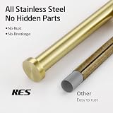 KES Brushed Brass Wall Mounted Toilet Roll Holder SUS304 | A2175S12-BZ view 3