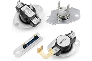 3977393 & 3392519 Dryer Thermal Fuse & 3977767 Dryer High Limit Thermostat & 3387134 Dryer Cycling Thermostat - Compatible wi