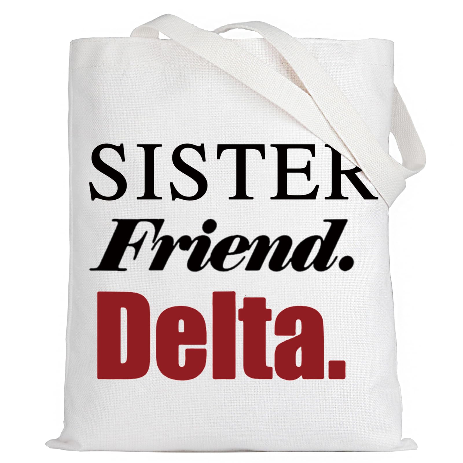 LEVLO Sorority Cosmetic Make Up Bag DST Elephant Sorority Gift Sister Friend Makeup Zipper Pouch Bag for Sister Friends, Sister Friend Tote