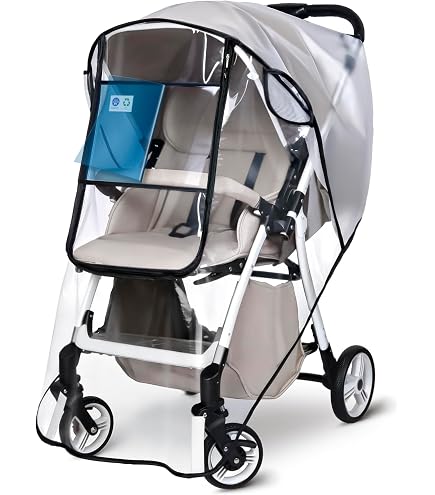 Clear Rain Wind Weather Cover Shield Protector with Ventilation for CHICCO Baby Child Strollers Joggers (Cortina CX) : Baby