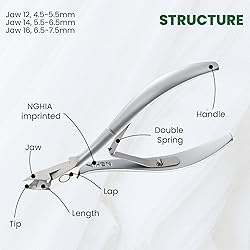 NGHIA Cuticle Nipper - D-03 JAW 12 | Stainless