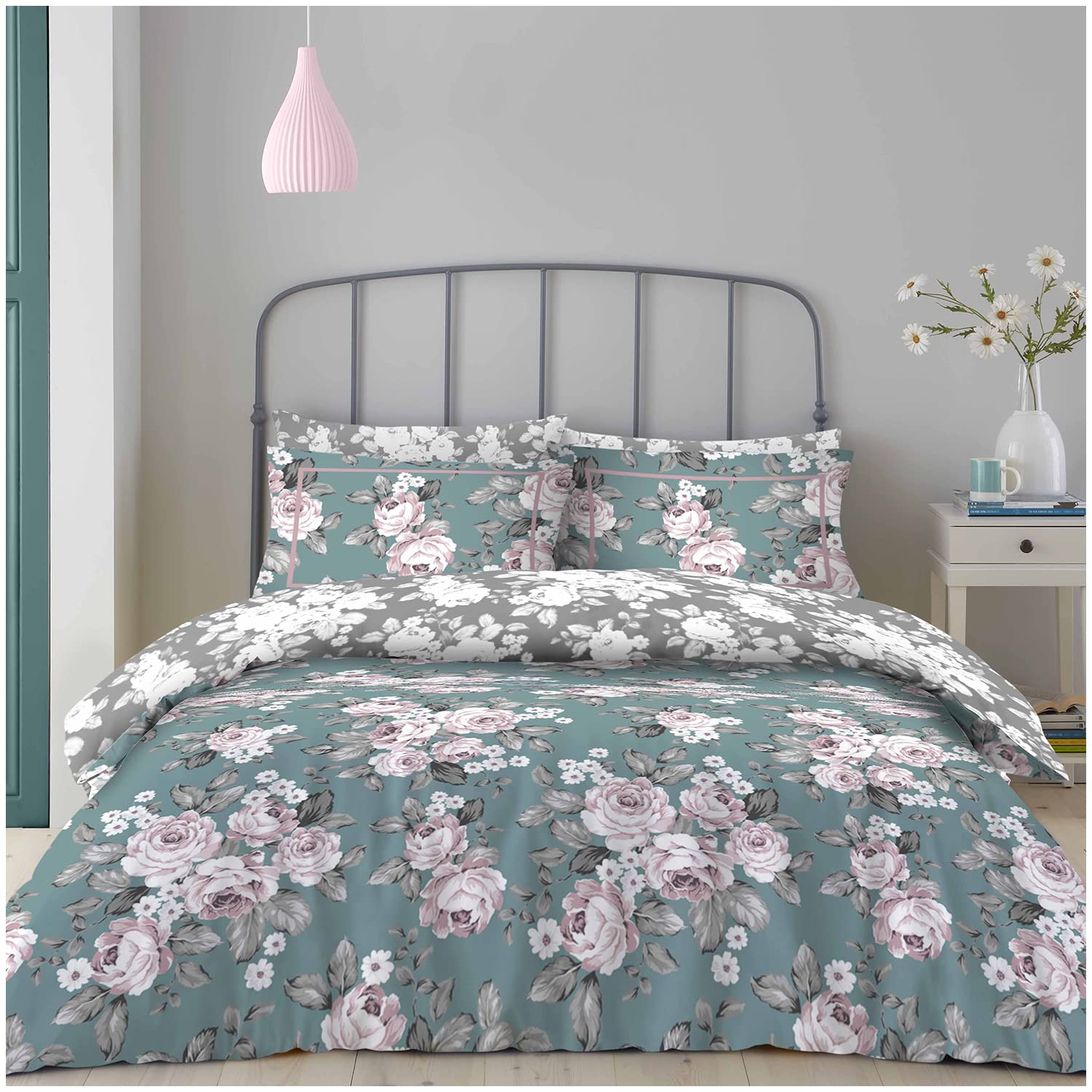 GC GAVENO CAVAILIA King Size Duvet Cover Sets With Fitted Sheet - Polycotton Complete Bedding Set With Pillow Cases โ image 1