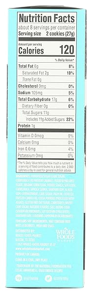 365 BY WHOLE FOODS MARKET, CHOCOLATE SANDWICH CREMES, 8 OUNCE