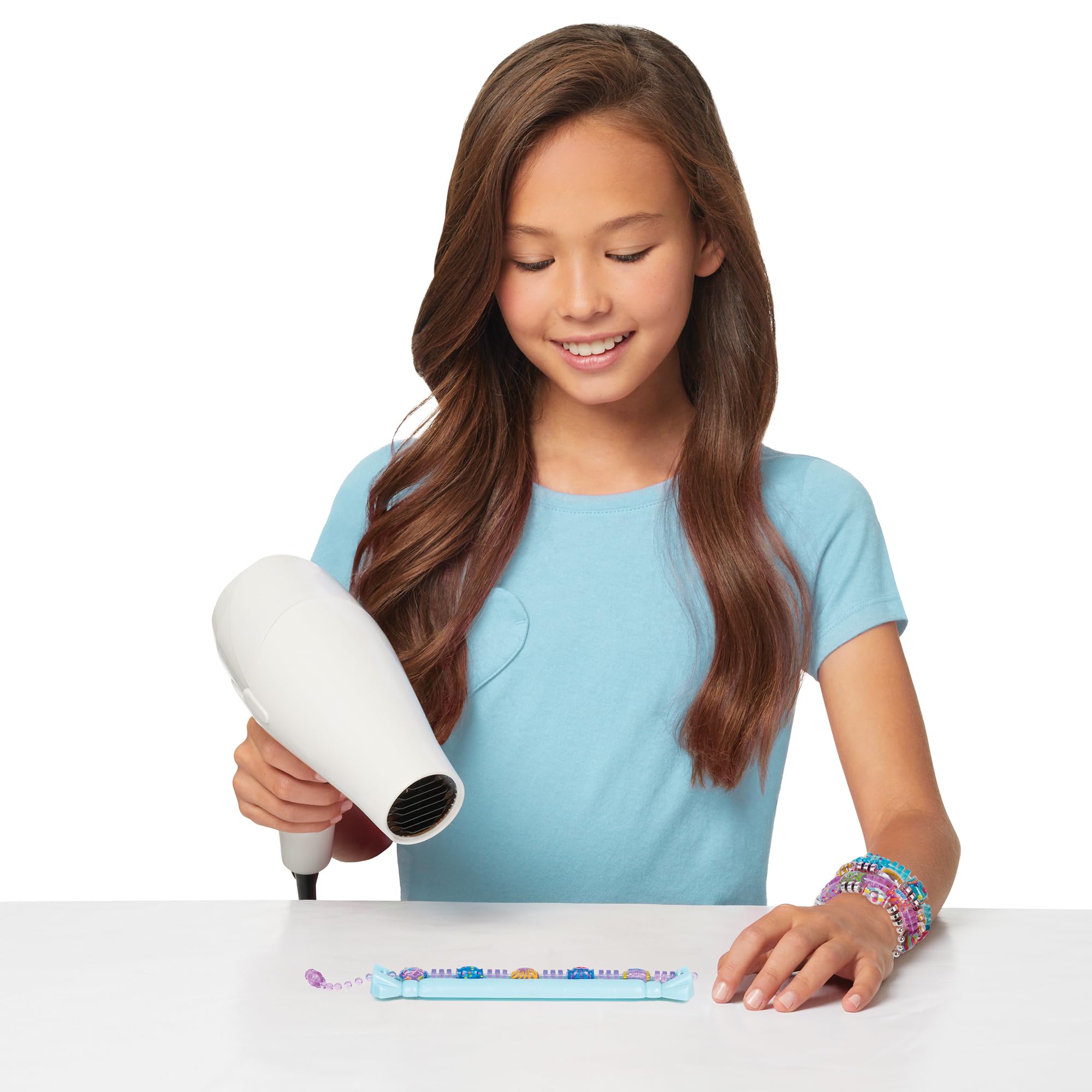 Make It Real:Shrink Magic Candy Shop Bracelet Kit - Create 20 Bracelets, Use A Hair Dryer to Shrink & Style, DIY Jewelry Kit, Girls & Kids Ages 8+