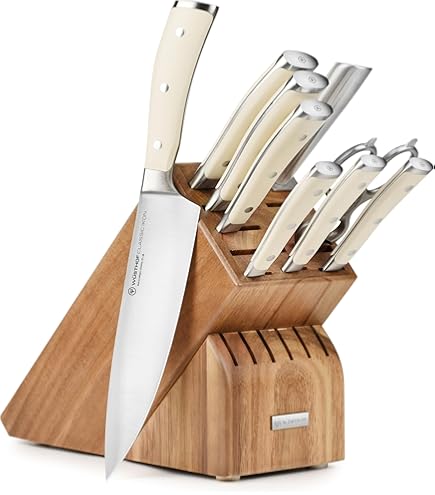 Amazon.com: Wusthof Classic Ikon Creme 10 Piece Knife Set with