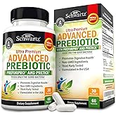 Advanced Prebiotics for Digestive Health - Fast Acting Gut Health Supplement with Clinically Validated Prebiotics for Women & Men for Healthy Gut Flora Bloating & Immune Support - 1 Month Supply