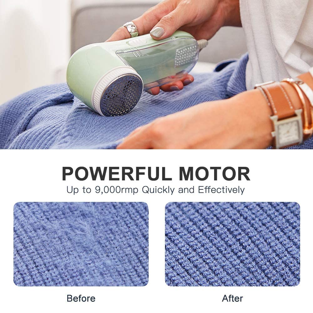 Allisable Fabric Shaver, Fuzz Balls Pills Lint Remover, AC120V Plug and Play