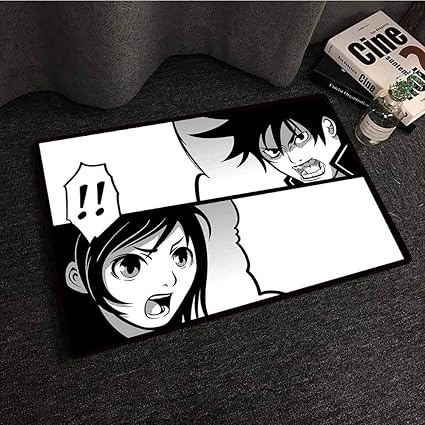 Amazoncom Mkedci Printed Door Mat Anime Japanese Comics