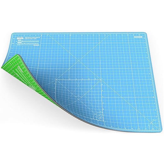 ANSIO Schneidematte Selbstheilende A2 Doppelseitige 5 Schichten sassend für Kunst, Nähen - Imperial/Metric 22.5 x 17 Zoll / 5