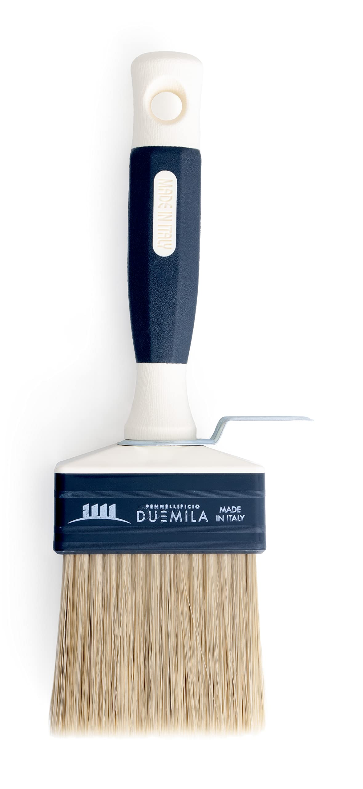 PENNELLIFICIO 2000 Ceiling Brush Size cm 3x7 for Wall Paintings, Ivory and Black