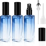 LOPHE 20ml Perfume Atomiser Set 3 Refillable Glass Bottles Gradient Blue view 9