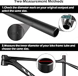 TRIWONDER Bike Seat Post Aluminum 25.4 27.2 28.6 30.4 30.8 31.6 350mm view 5