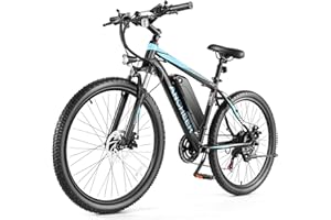 ANCHEER Electric Bike for Adults, [Peak 750W Motor] Electric Mountain Bike, 26" Sunshine Commuter Ebike, 55 Miles 22MPH Electric Bicycle with 48V/374Wh Battery, LCD Display, 21Speed, UL 2849 Certified