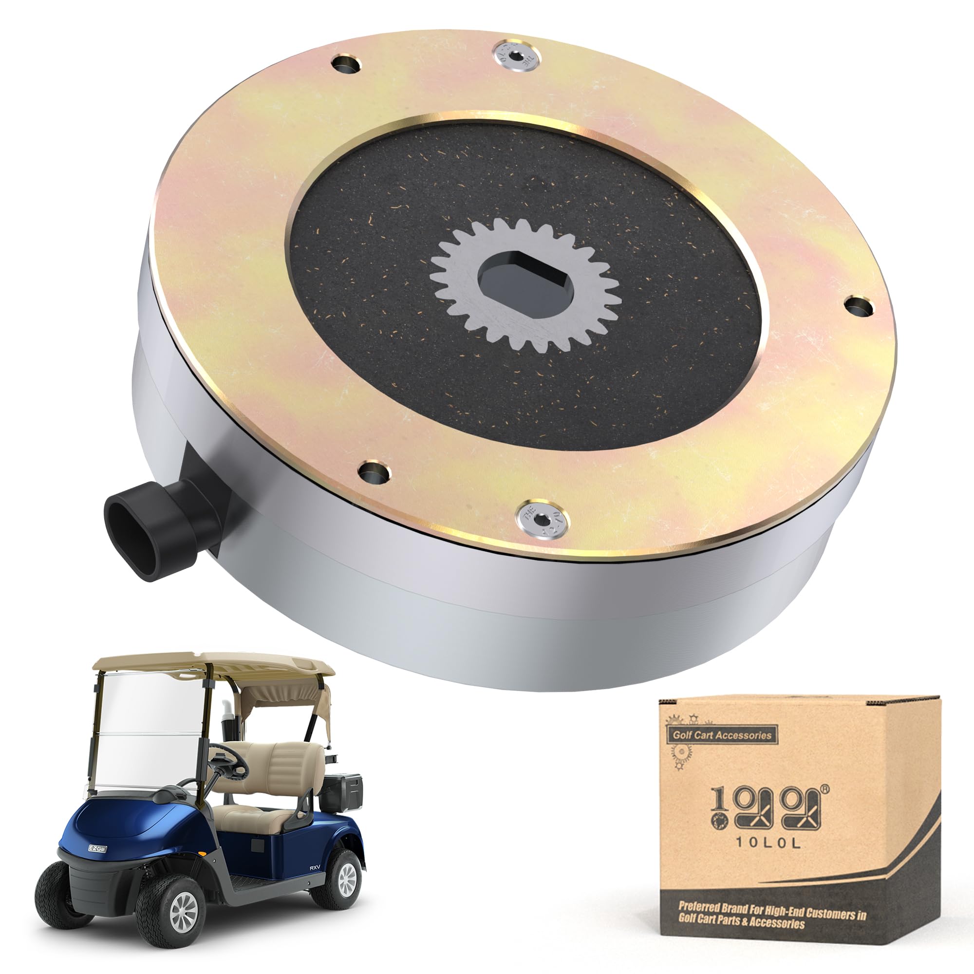 Photo 1 of 10L0L Golf Cart Motor Brake Upgrade Golf Cart Electric Brake for EZGO RXV Motor Used on EZGO RXV 2009.5-2011 Electric Carts with Danaher Speed Controller-2011 Upgrade, Replace OEM# 610065