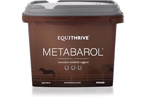 EQUITHRIVE Metabarol Horse Supplement Powder with Resveratrol, Metabolic Support Supplement for Horses, Equine Metabolic Supplement, Equine Care Products, 2 lbs