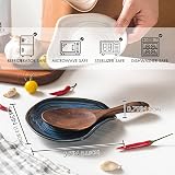 Pretty Jolly Ceramic Spoon Rest Set of 3 Dune Shape Dishwasher Safe view 2