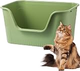 Vealind Cat Litter Tray High Sided Low Entry 45L x 36W x 22.5H cm