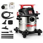 Shop-Vac 5430162 Wet/Dry Vacuum with Blower, 5 Gallon, 4 Peak HP | 1-1/4 Inch Diameter x 7 Foot Hose, 6 Foot Cord, Ideal for Jobsite, Garage, Workshop &amp; Home
