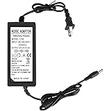 12V 5A Power Supply, Waysse Power Supply Adapter, AC DC Converter 100-220V to 12 Volt 5 Amp Transformer 5.5x2.1mm Plug for LE