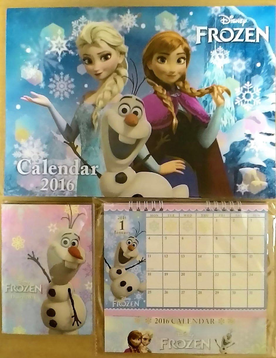 Amazon ディズニー 16年壁掛けカレンダー 卓上カレンダー 手帳 スケジュール帳 アナと雪の女王 カレンダー 文房具 オフィス用品