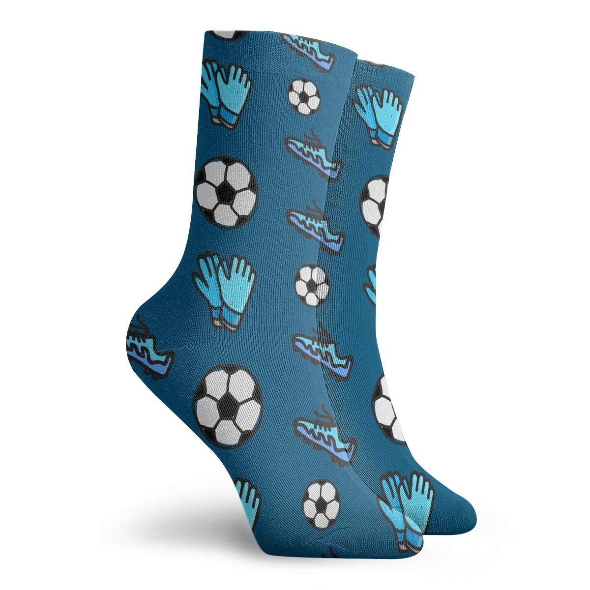 Athletic TAOMAP89 Soccer Ball Pattern Compression Ankle Socks for Women