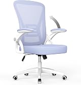 naspaluro Office Chair Ergonomic Desk Chair 90° Flip-up Armrests Purple