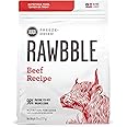 BIXBI Rawbble Freeze Dried Dog Food, Beef Recipe, 26 oz - 98% Meat and Organs, No Fillers - Pantry-Friendly Raw Dog Food for Meal, Treat or Food Topper - USA Made in Small Batches