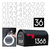 Reflective Mailbox Numbers for Outside, 5 Sets